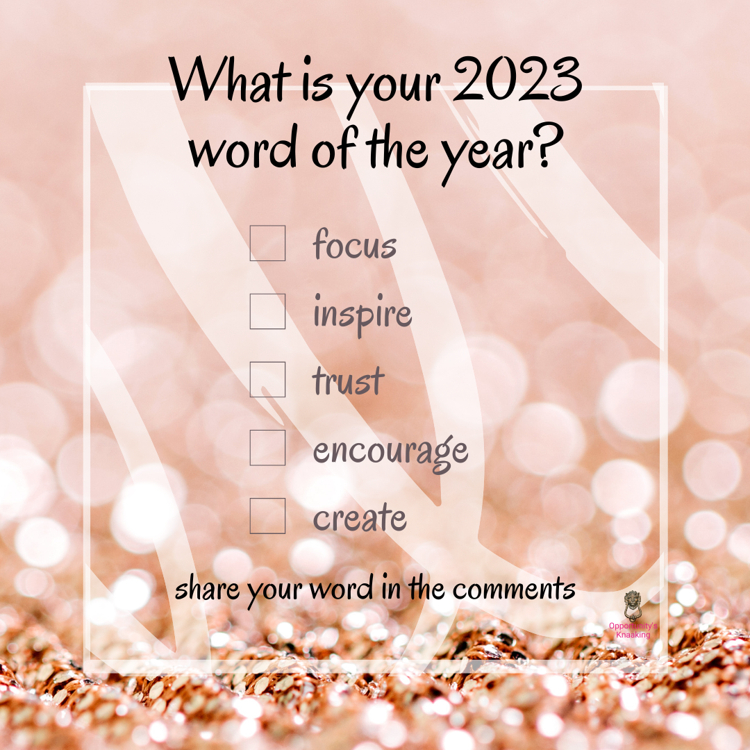 2023 Word of the Year - Goal Setting