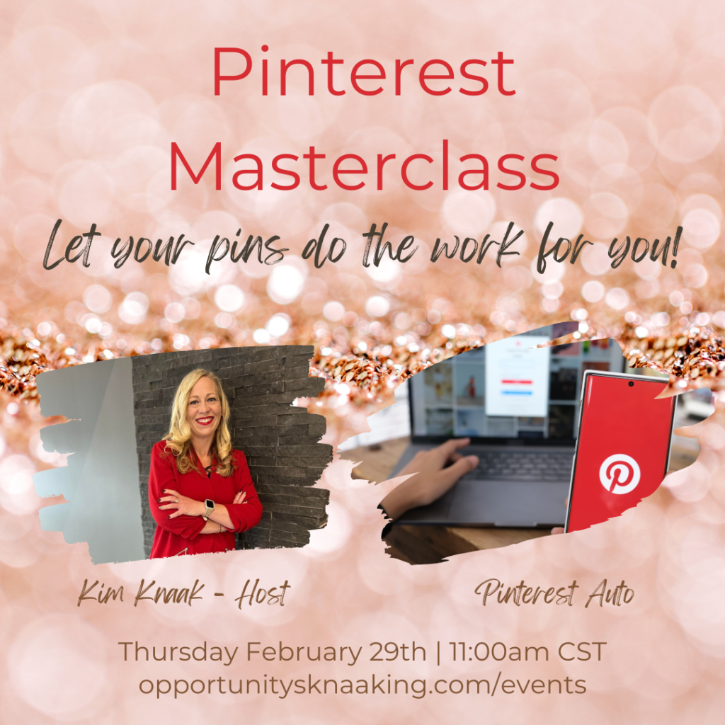 Pinterest Virtual Masterclass Feb 29, 2024 on Zoom