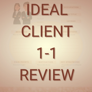 Ideal Client 1-1 Review with Kim Knaak